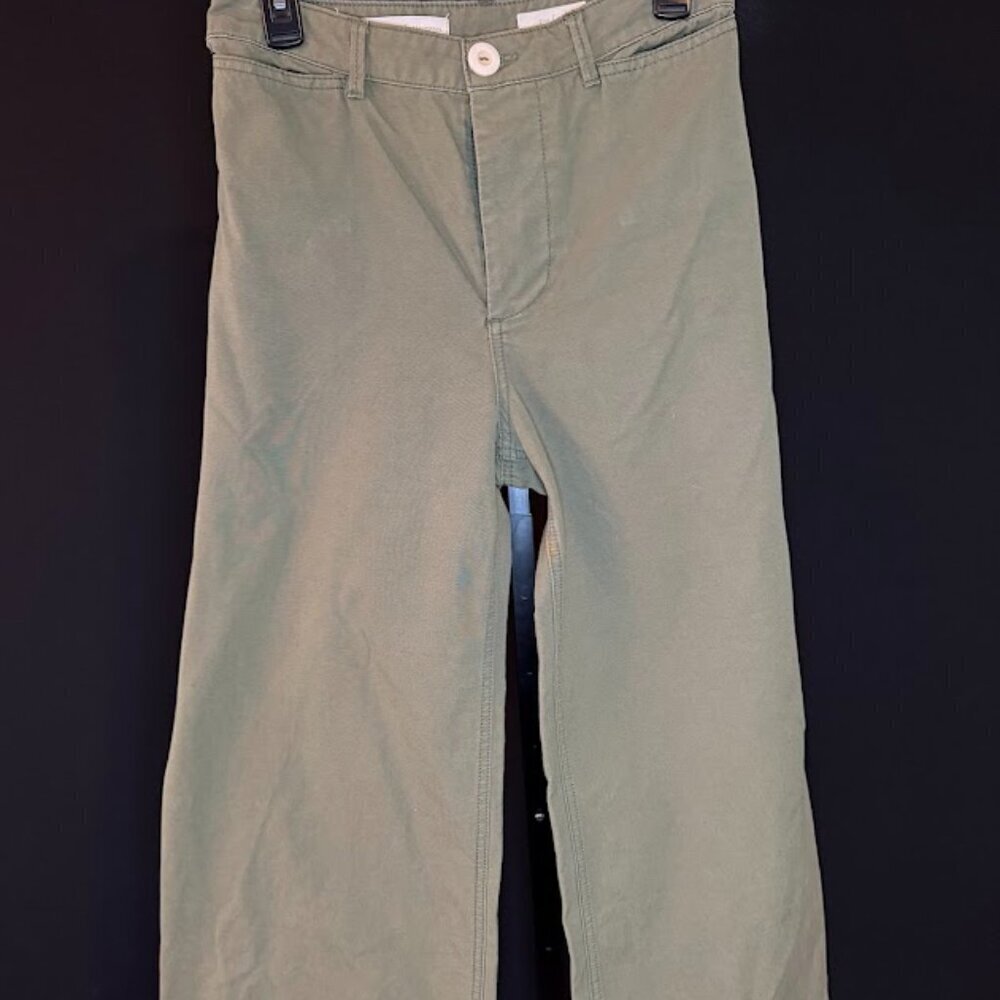 Anthropologie Pilcro and the Letterpress Green Cargo Wide Leg Pants